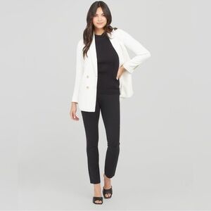 SPANX The Perfect Black Pant, Ankle Backseam Skinny. Size Small Long